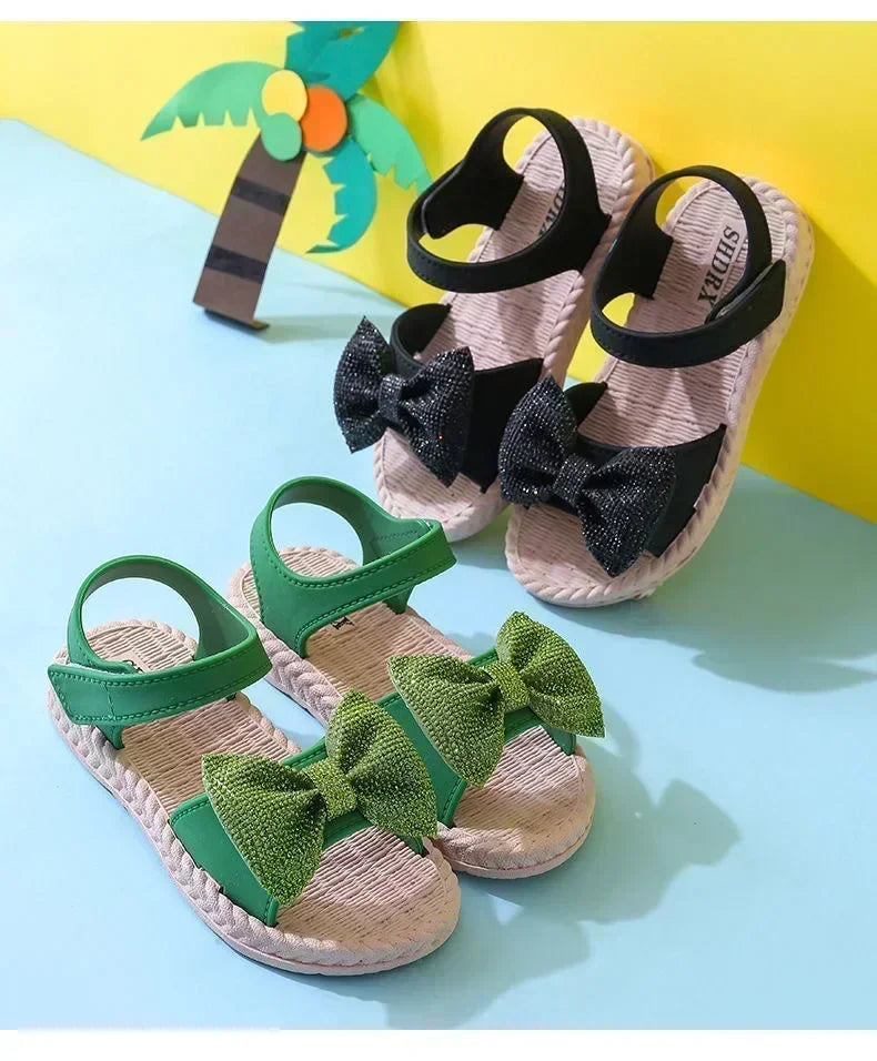 Girls' Bow Sandals: Sweet and Versatile