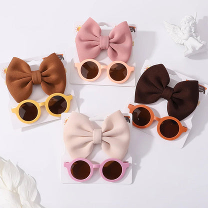 Fashion Baby Girls' Sunglasses and Hair Band Set
