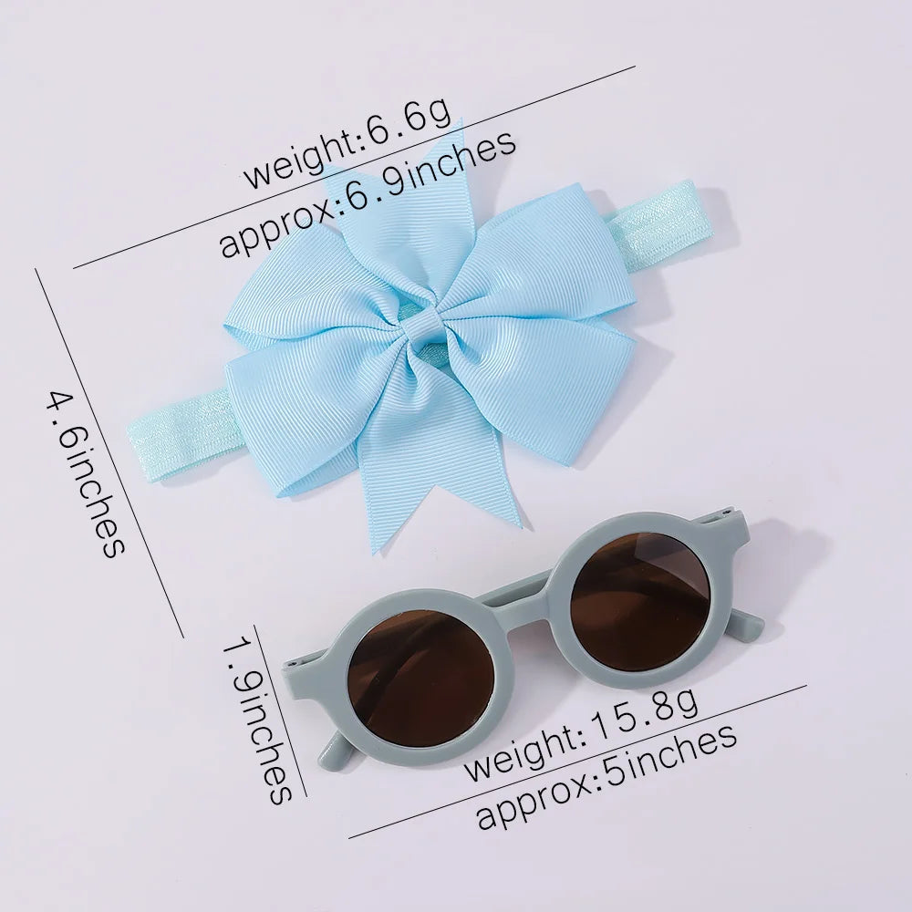 Fashion Baby Girls' Sunglasses and Hair Band Set