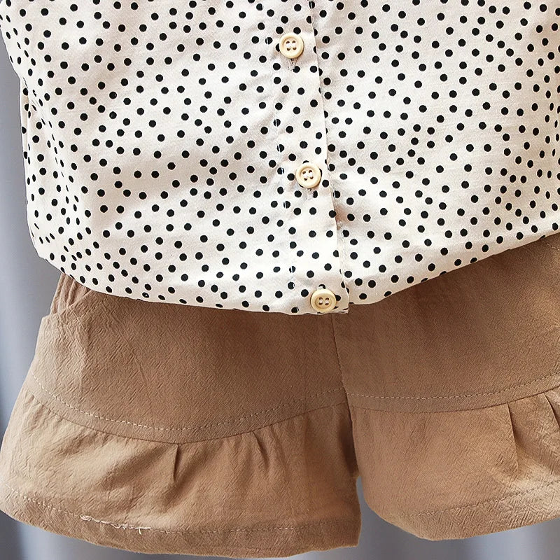 Cotton Sleeveless Baby Girls' Summer Sets: Cute 2-Piece Outfits