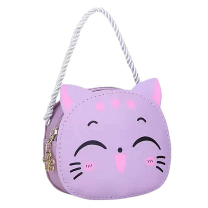 Cute Cat Crossbody Coin Bag for Kids