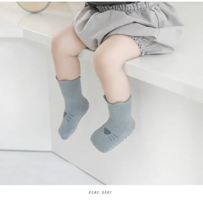 5 Pairs Anti-Slip Cartoon Baby Socks - Toddler Accessories