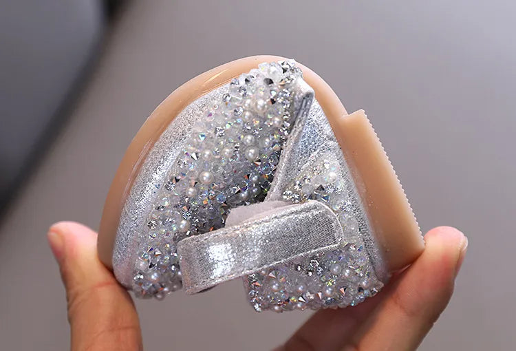 Rhinestone Leather Princess Shoes - Girls' Spring