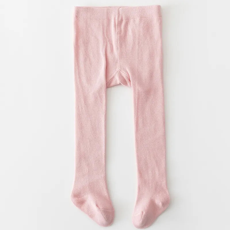 Baby Girls Slim Fit Pantyhose - Stylish Elastic Waist Stockings