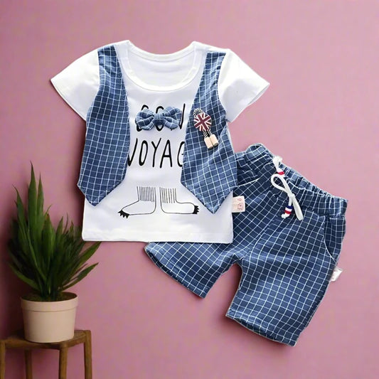Summer Baby Fashion Set: T-Shirt & Shorts