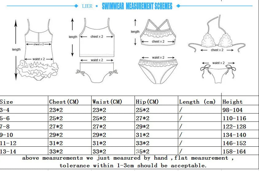 Colorful Kids Bikini Set - Summer Swimwear