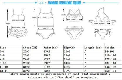 Colorful Kids Bikini Set - Summer Swimwear
