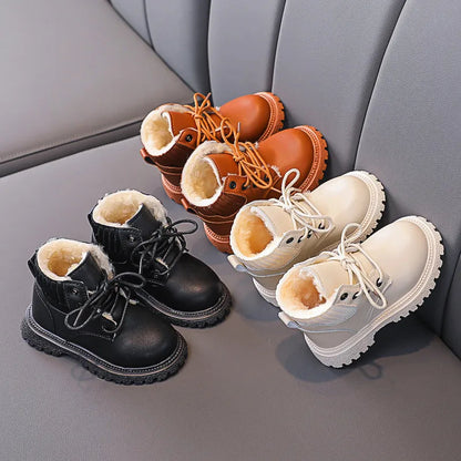 Cozy Plush Lining Snow Boots: Anti-Skid & Soft for Baby Boys/Girls