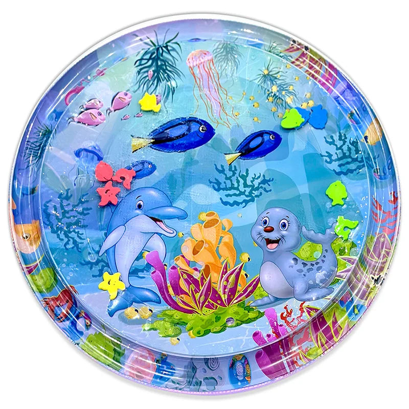 Inflatable Water Mat: Large Dolphin Seal Pattern