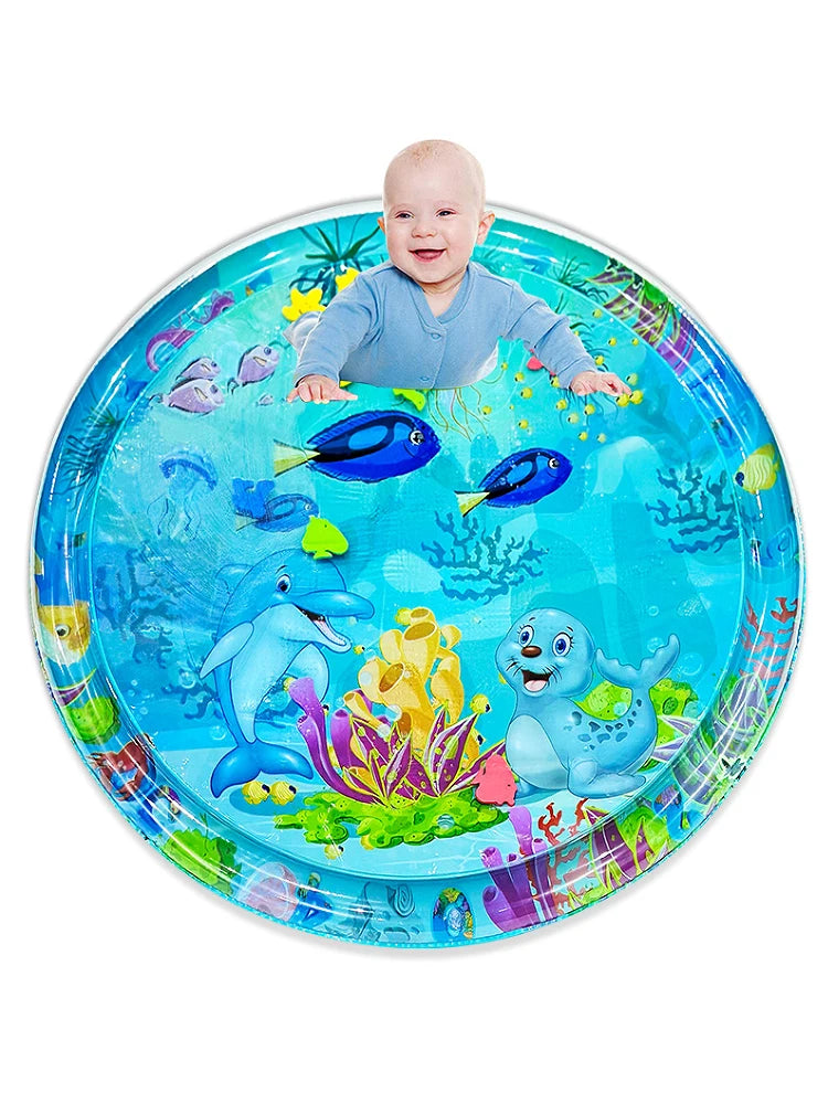 Inflatable Water Mat: Large Dolphin Seal Pattern