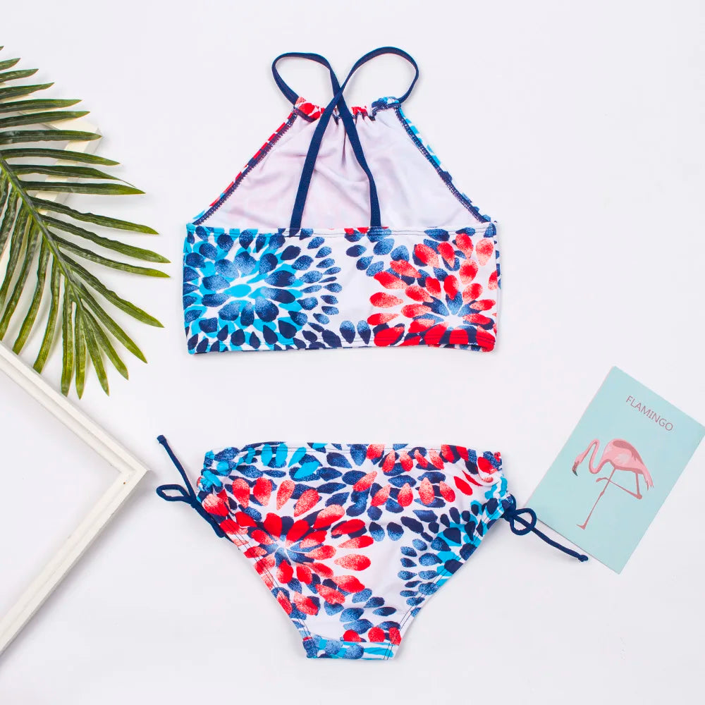 Colorful Kids Bikini Set - Summer Swimwear