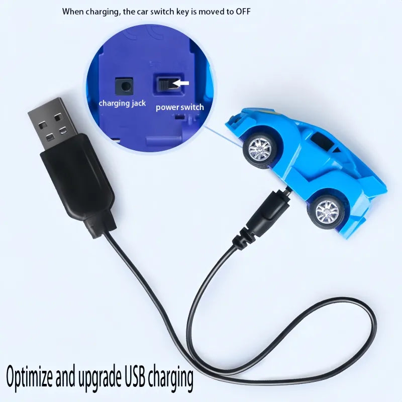 Kids Mini Watch Remote Control Car - USB Charging, Birthday Gift