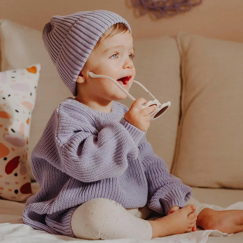 Knitted Loose Sweater for Baby in Autumn/Winter