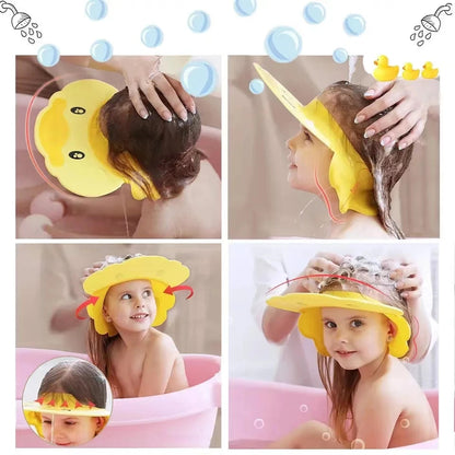 Kids Visor Shampoo Cap - Hippo Style
