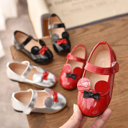 Soft PU Patent Leather Flats for Baby Girls