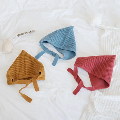 Kids Knit Wool Hat: Warm Solid Color Cap