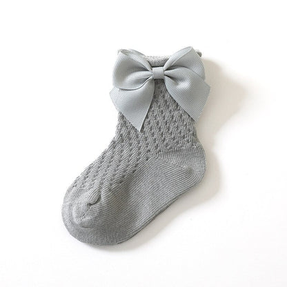 Lace Flower Long Tube Socks For Children