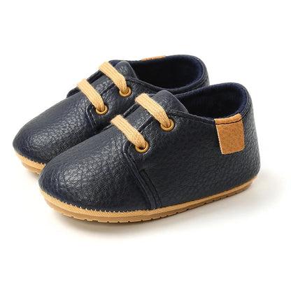 New Retro Leather Baby Shoes - Multicolor Toddler Moccasins