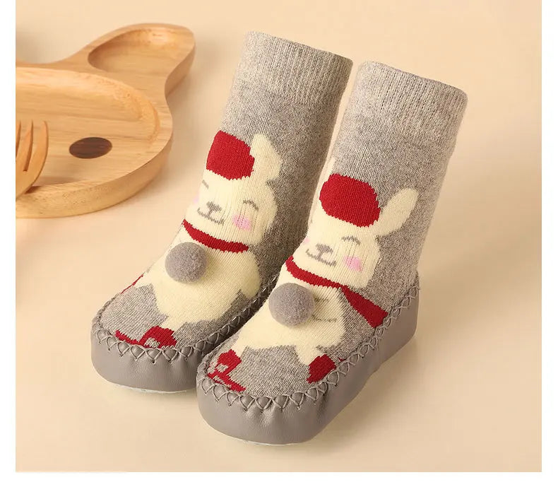 Cute Cartoon Animal Floor Socks: Winter Anti-Slip Sole for BaBy