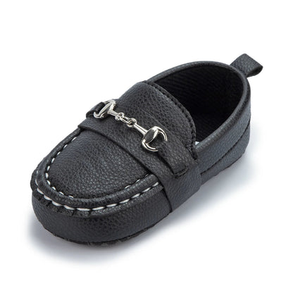 Baby Casual Shoes: Leather, Non-slip Soft-sole
