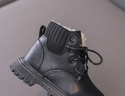 Cozy Plush Lining Snow Boots: Anti-Skid & Soft for Baby Boys/Girls