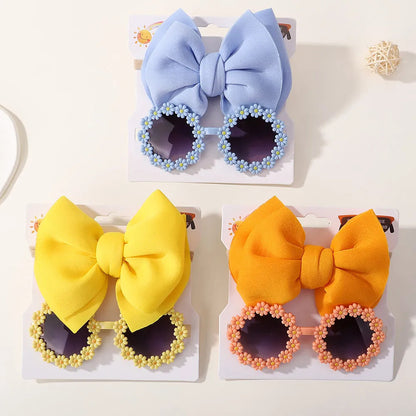 Fashion Baby Girls' Sunglasses and Hair Band Set
