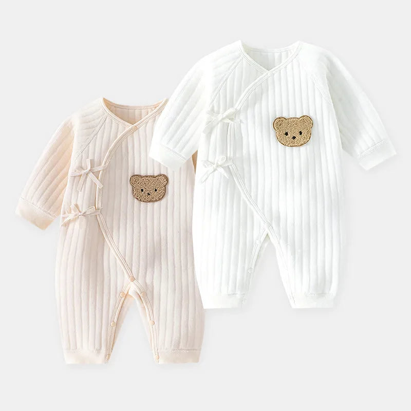 Cotton Newborn Onesie for 0-6M Babies