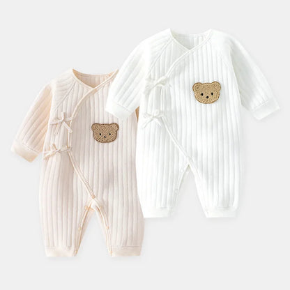 Cotton Newborn Onesie for 0-6M Babies