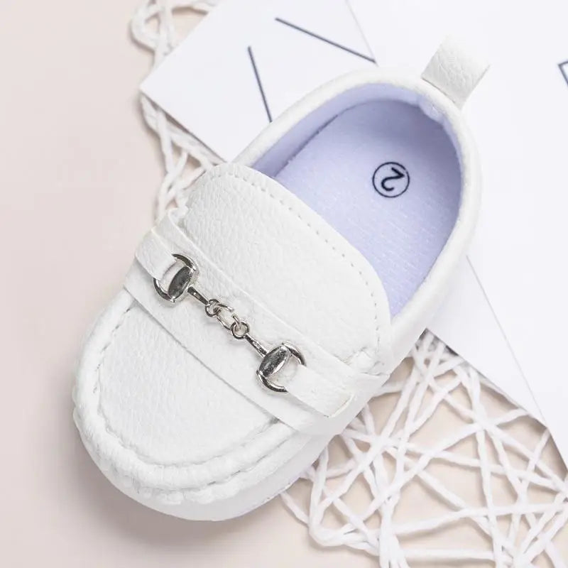 Baby Casual Shoes: Leather, Non-slip Soft-sole
