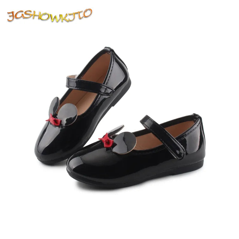 Soft PU Patent Leather Flats for Baby Girls