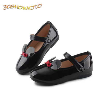 Soft PU Patent Leather Flats for Baby Girls