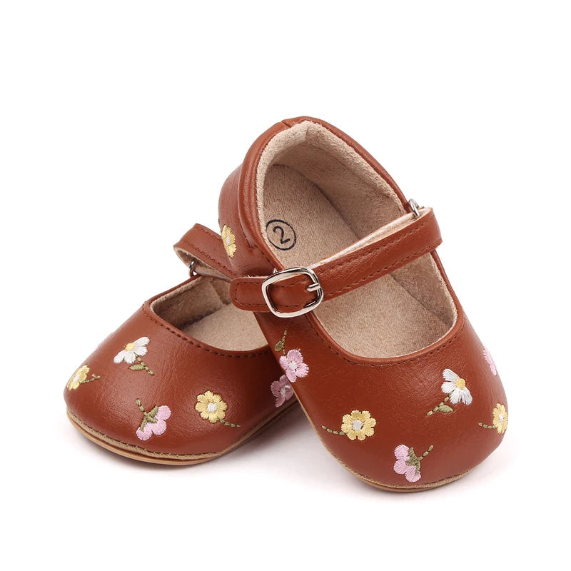 Baby Summer Sandal Cute Embroidery Flower