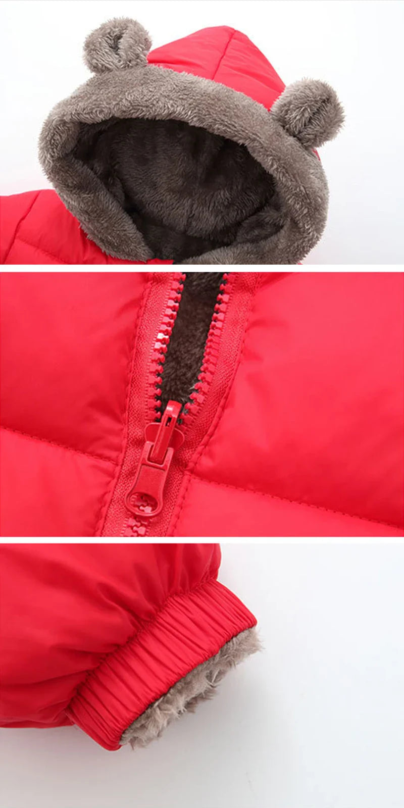 Thicken Hooded Jacket for Babies (2-6 Years)