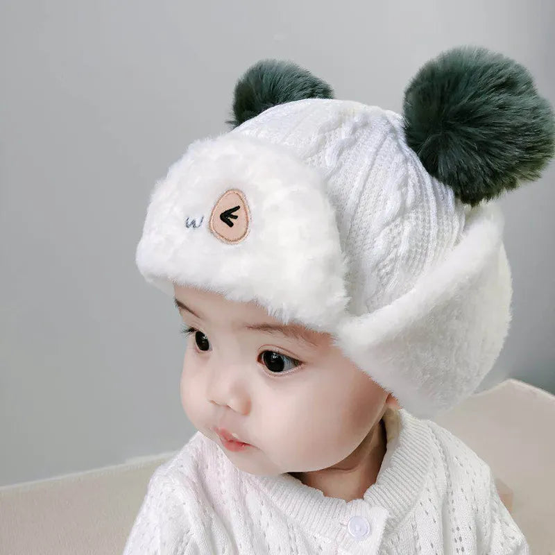 Cute Plush Baby Hat - Autumn/Winter Warmth