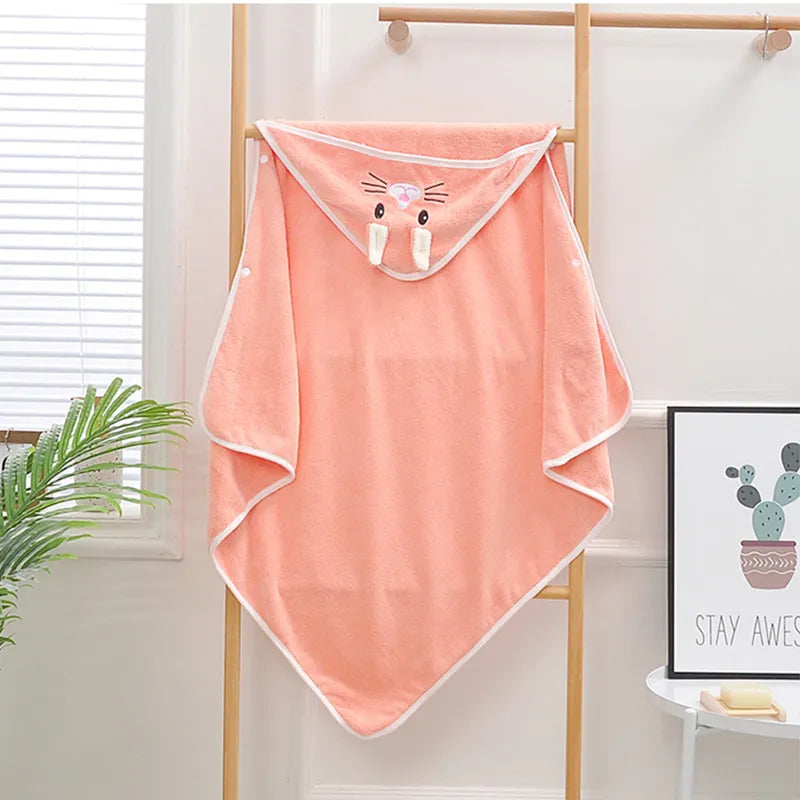 Super Soft Hooded Baby Towels: Cozy Bath Blanket