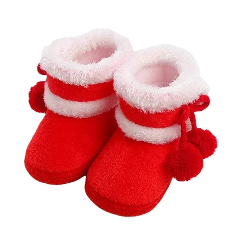 Newborn Baby First Walkers - Soft Anti-slip Crib Shoes