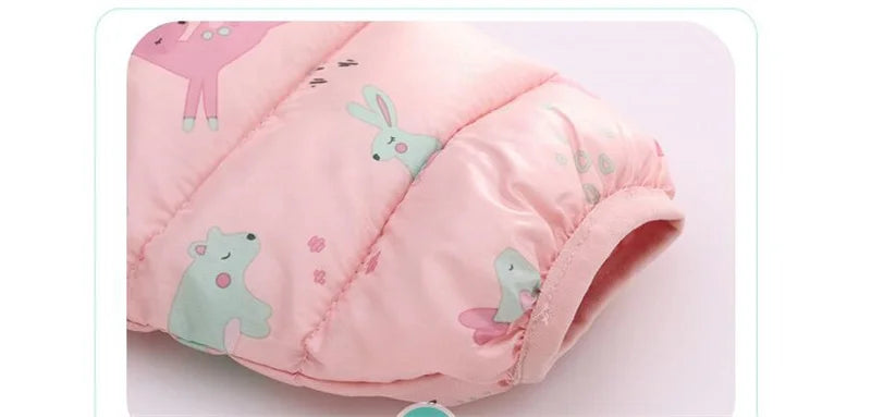 Baby Cartoon Bear Zipper Jackets: Autumn/Winter Hooded Coats