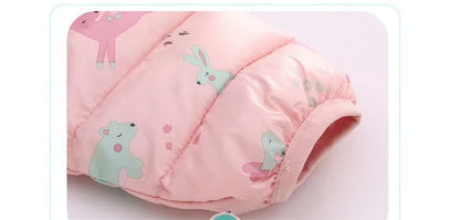 Baby Cartoon Bear Zipper Jackets: Autumn/Winter Hooded Coats