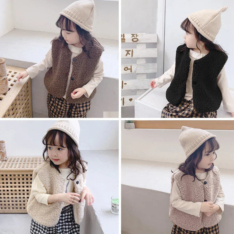 Baby Lamb Wool Vest - Autumn/Winter Warmth