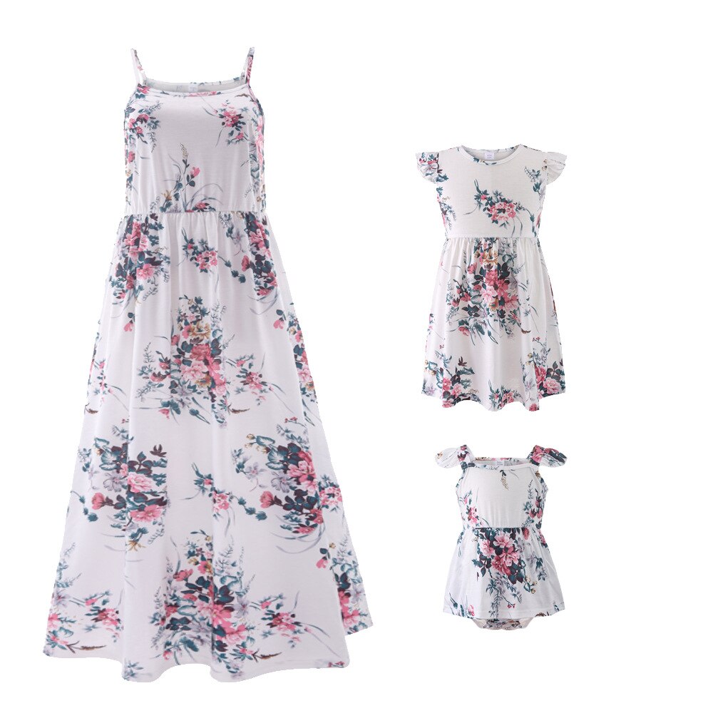 Fashion For Mother and Baby With Floral Print