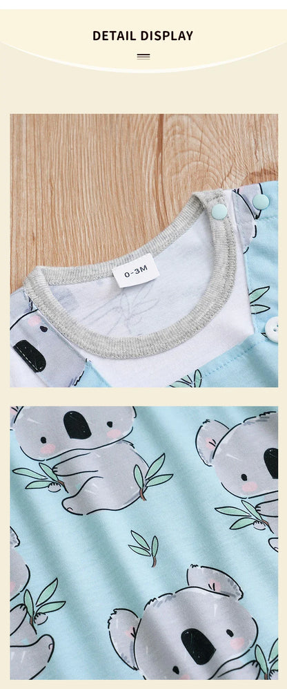 Koala Print Newborn Romper (0-18 Months)