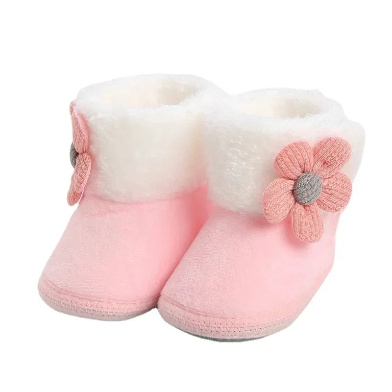 Newborn Baby First Walkers - Soft Anti-slip Crib Shoes