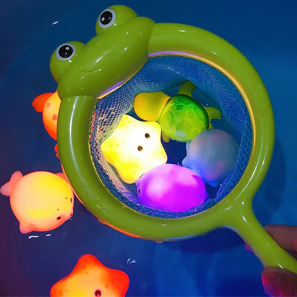 LED Light-Up Cute Animals Bath Toy for Kids