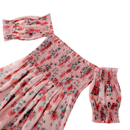 Sexy Off-Shoulder Dress Family Matching Clothes