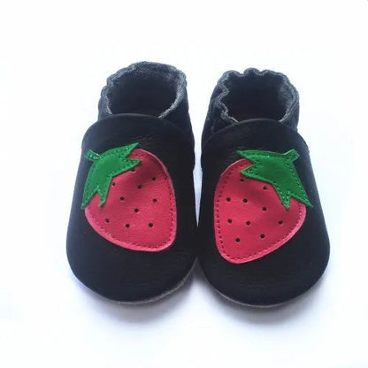 Cow Leather Baby Booties - Soft Soles, Non-Slip Infant Shoes