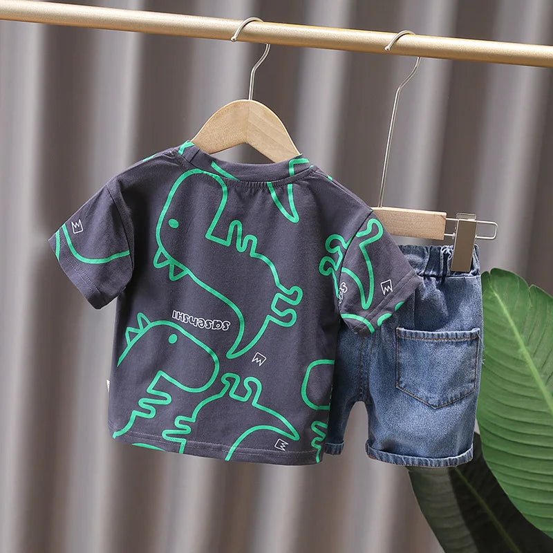 Summer Dinosaur Tracksuit for Boys