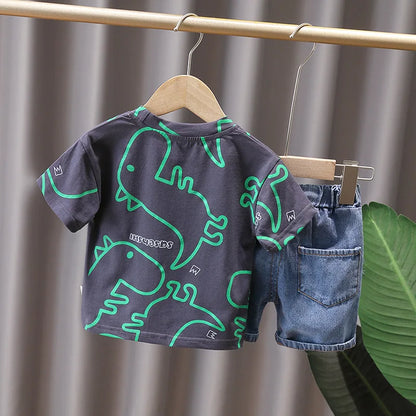 Summer Dinosaur Tracksuit for Boys