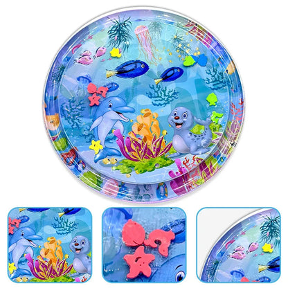 Inflatable Water Mat: Large Dolphin Seal Pattern