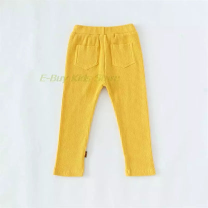 Vertical Stripes Cotton Pants - Stylish Leggings for Kids