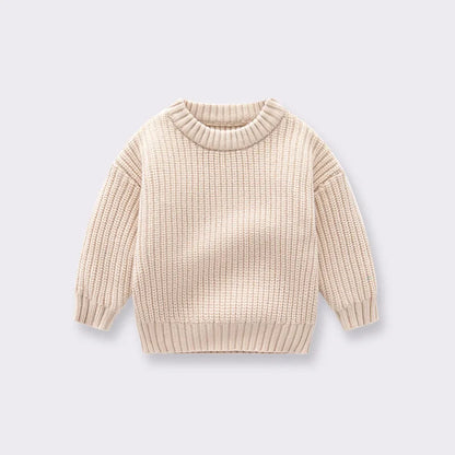 Knitted Loose Sweater for Baby in Autumn/Winter